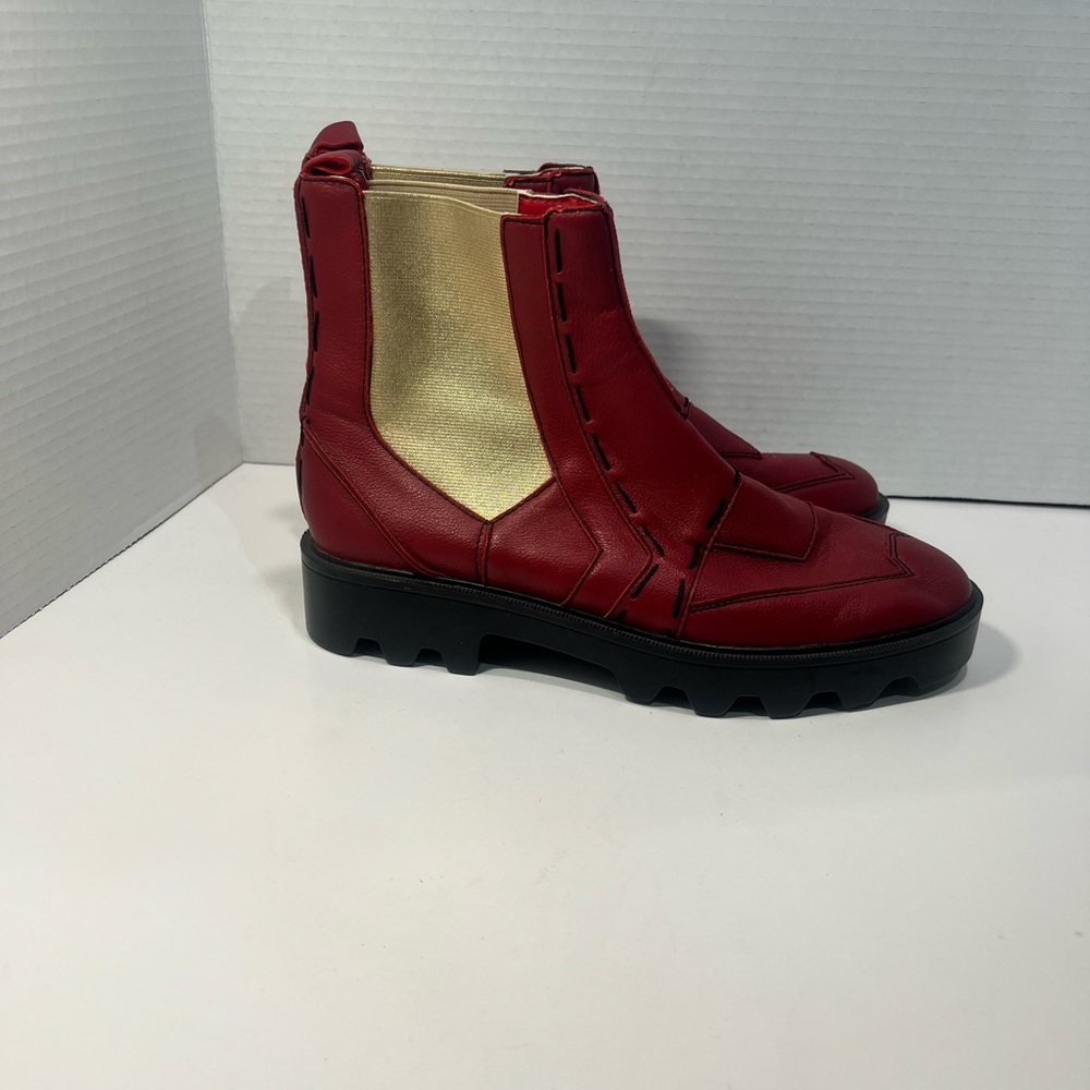 Marvel Red and Gold Ankle Booties